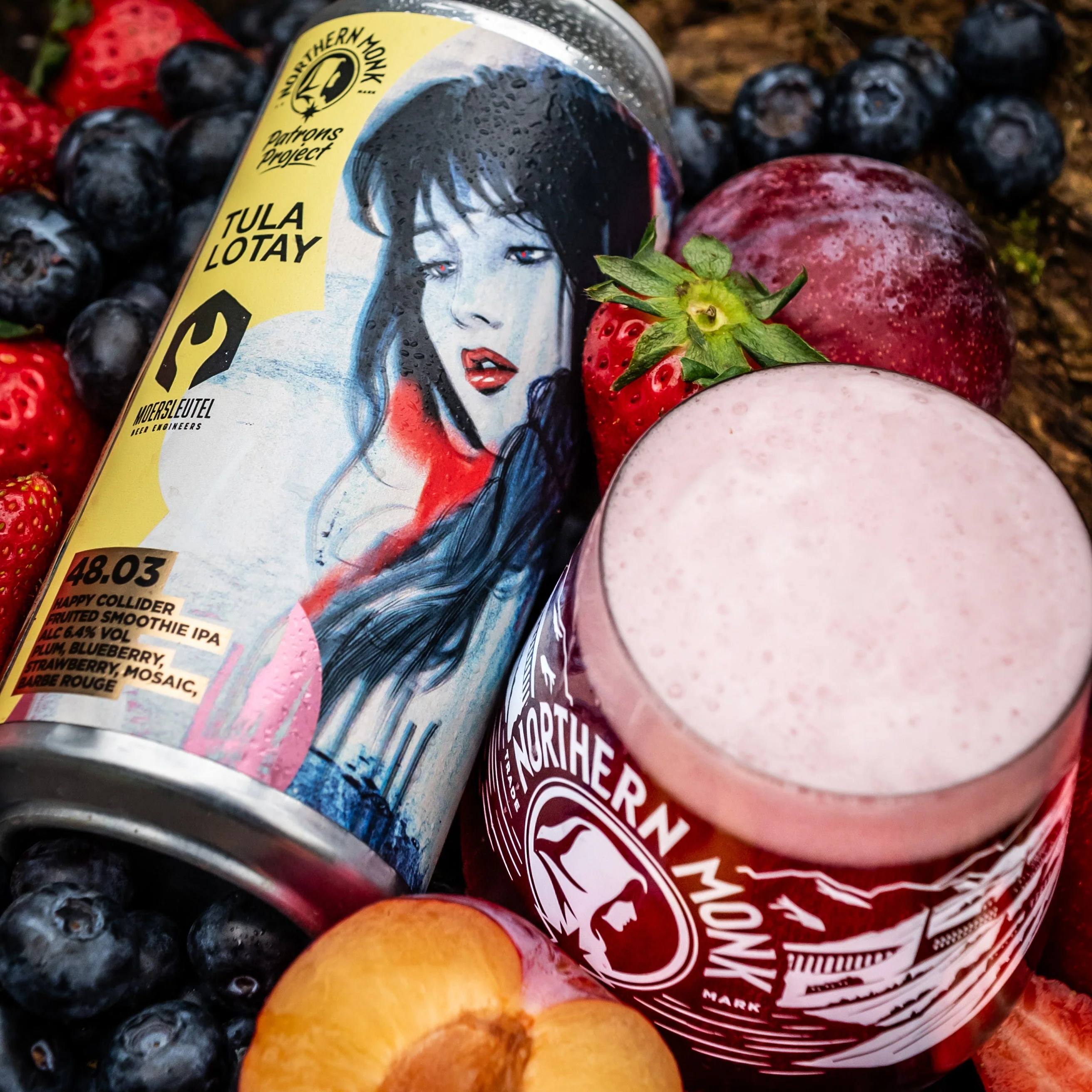 4 PACK // HAPPY COLLIDER // TULA LOTAY // MOERSLEUTEL // FRUITED SMOOTHIE IPA // 6.4% - Image 5