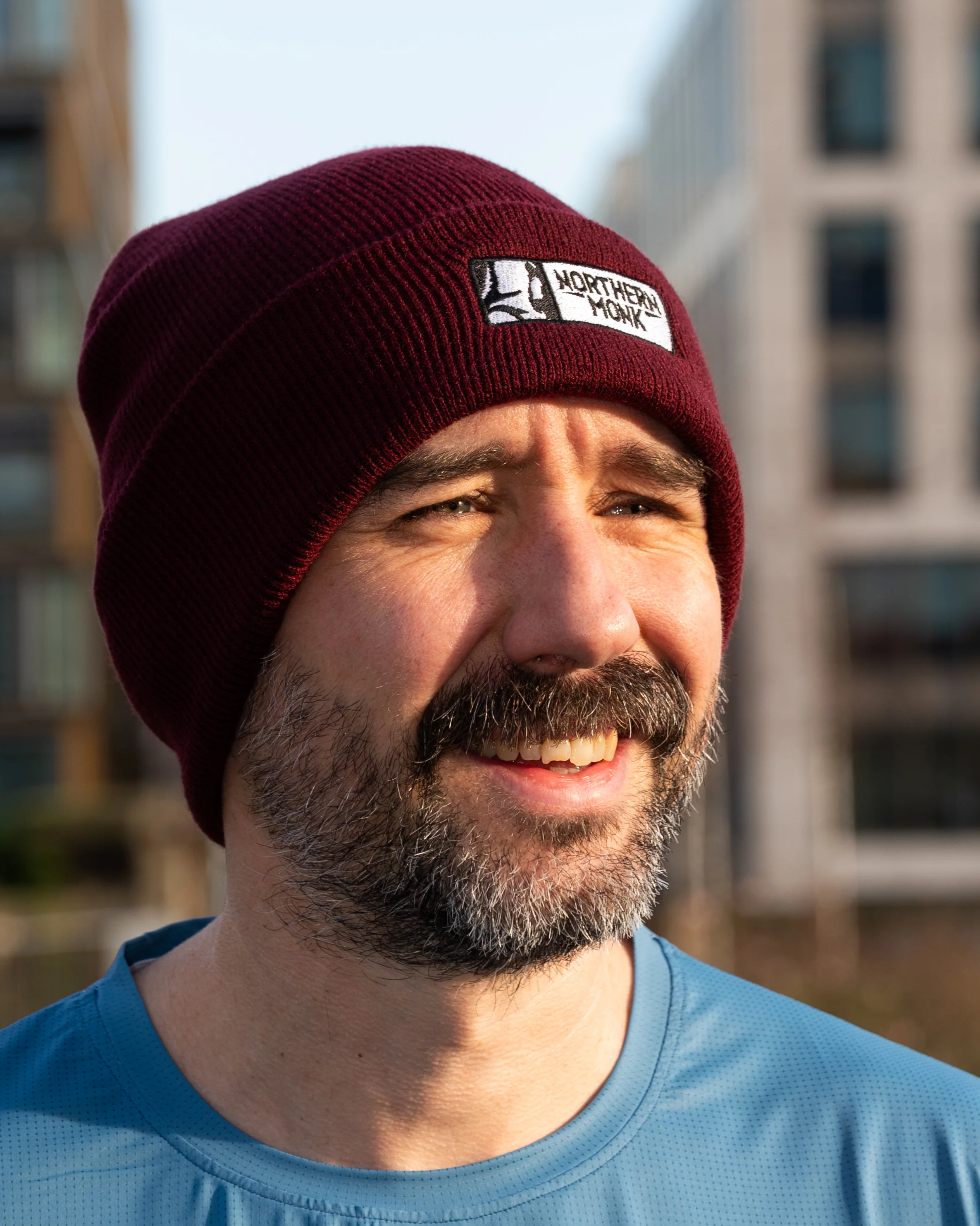 BEANIE // BURGUNDY EMBROIDERED - Image 4