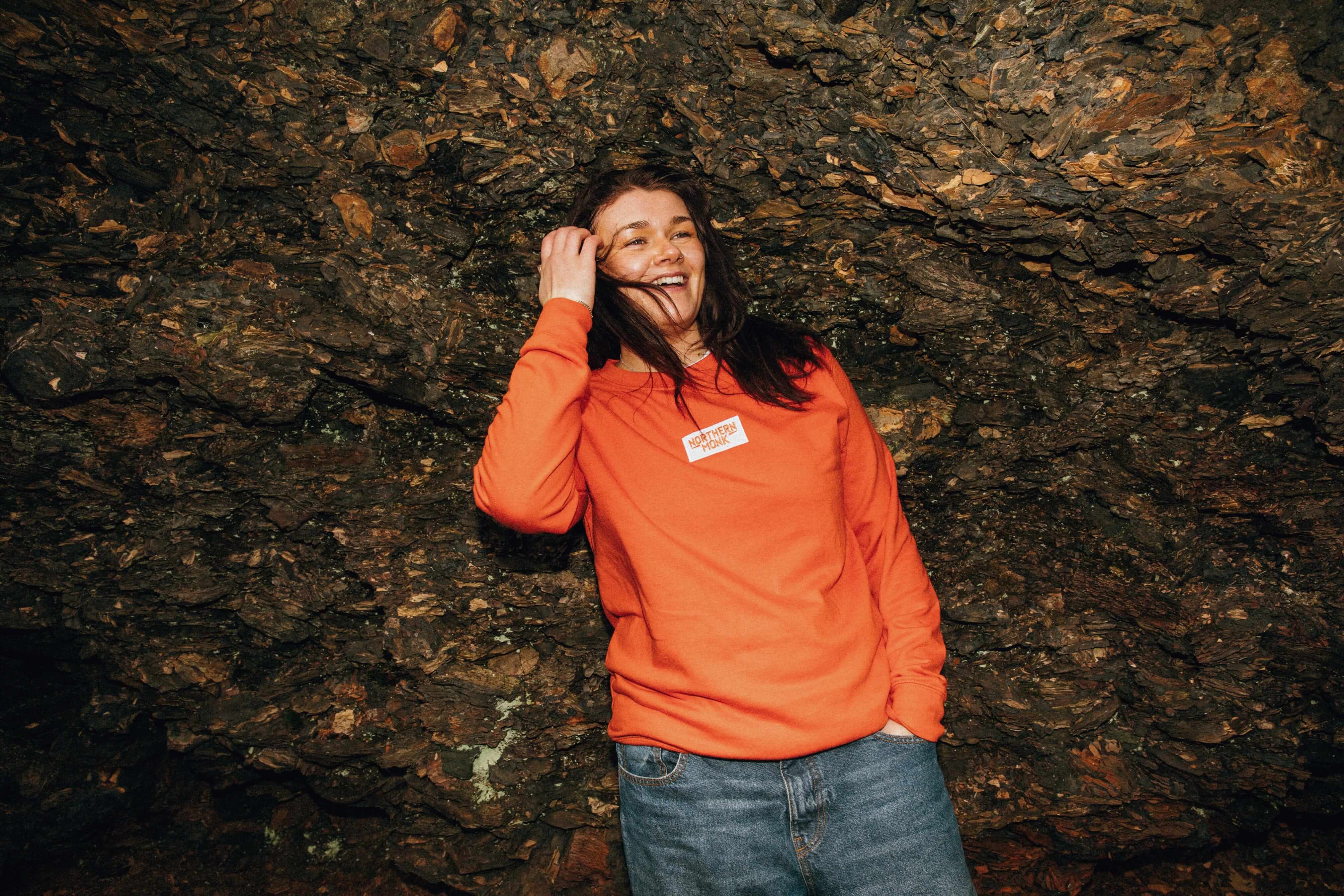 ORANGE NORTHERN MONK SWEATSHIRT - Image 4
